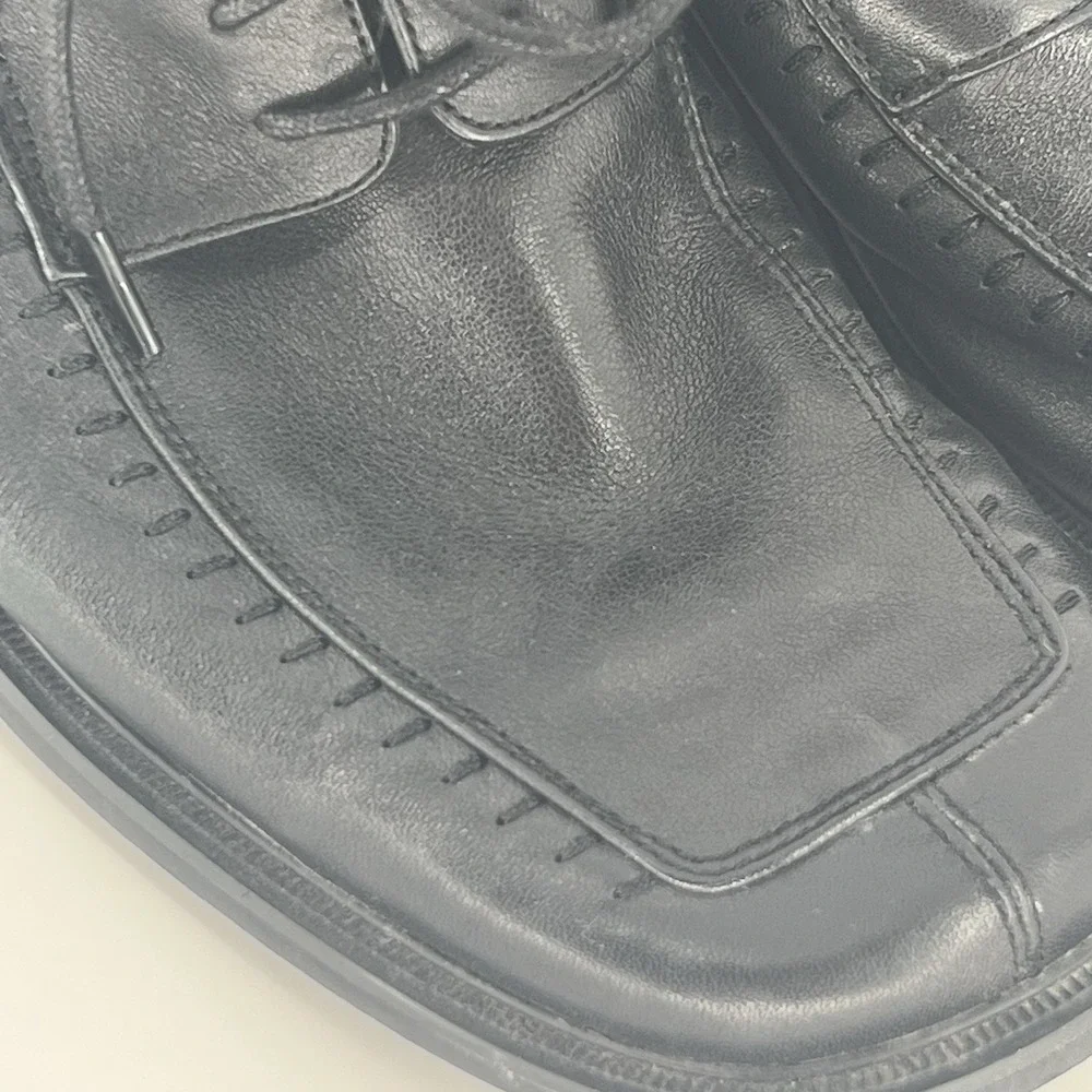Giorgio Venturi‎ Men's Leather Shoes Size 8.5 Black Oxfords Dress Or Casual Soft